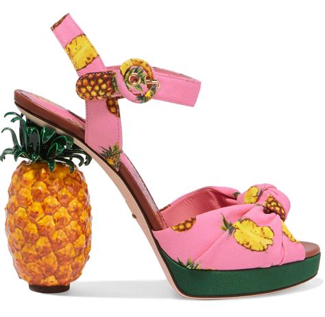 dolce gabbana pineapple heels